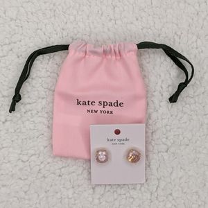 Kate Spade Pink Opal Gumdrop earrings